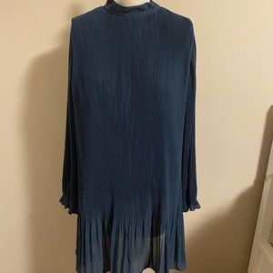 H&M Pleated Mini Dress